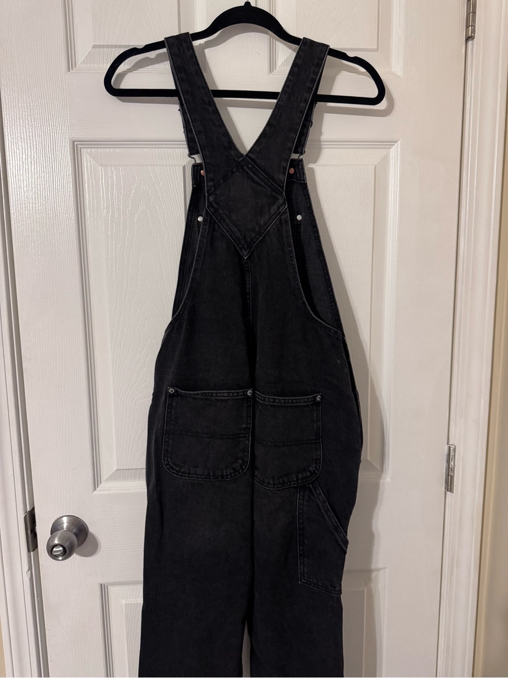Old Navy Black Denim Overalls Jumpsuit - Picture 3 of 3